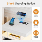 WOOVIVS Side Table with Gun Drawer - Image 4