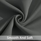 Yakamok Dark Grey Room Darkening Curtains 84 inch Sliding Door Drapes | 1 - Image 5