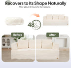 COMAX Futon Sofa Bed Queen, 4 in 1 Folding Boneless Sleeper Corduroy Couch - Image 7
