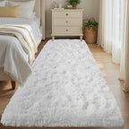Noahas 2x6 White Fluffy Soft Runner Rug Non-Slip by ModernHomeDecor