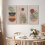 IARTTOP Large Boho Wood Wall Art Framed 16x32 Inch Mid century Modern Wooden - Image 3