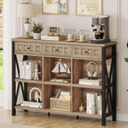 FATORRI Rustic 6 Cube Storage Organizer Bookshelf by FATORRI