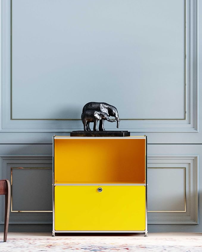 32.5-Inch Flip-Top Side Table & Buffet Cabinet - Image 2
