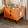 Smart Nightstand with Charging Station, Adjustable LED, USB Ports, Fingerprint by Unknown