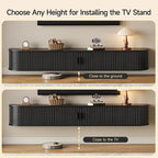 80" Floating TV Stand with Power Outlet - Image 7