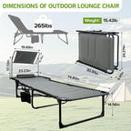 Outdoor Folding Lounge Chair - Image 2