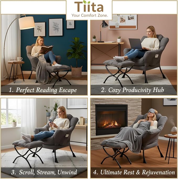 Tiita Modern Large Accent Chair - Image 7