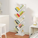 HOOBRO Tree Bookshelf, 9-Tier Bookcase Wooden Shelves, Floor Standing Storage - Image 8