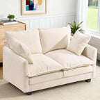 Loveseat Sofa Cloud Sofa Couch 50'', Modern Loveseats 2 Seat Couch 27" Deep Seat by MUDANT