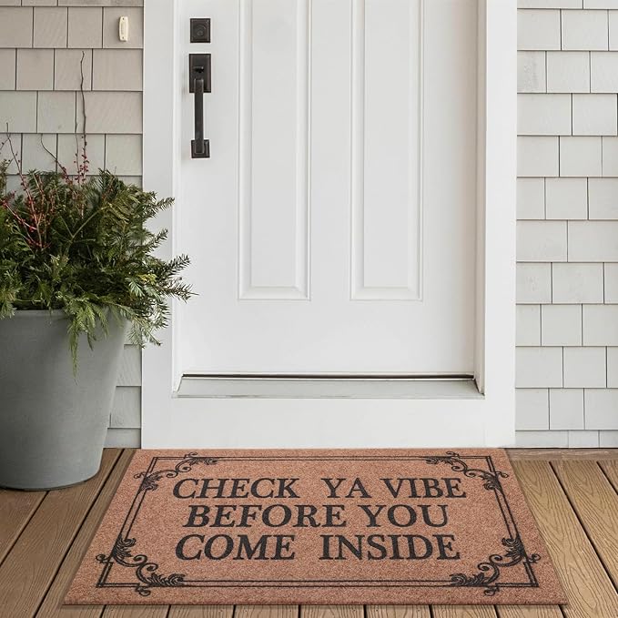 Front Door Door Mat Indoor Outdoor Entrance Doormat Rubber Welcome Door Mat - Image 5