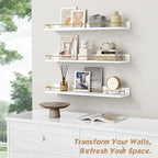 Forbena 24 Inch Bathroom Floating Shelves - Image 5