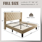 Einhomn Full Size Platform Bed Frame - Image 2