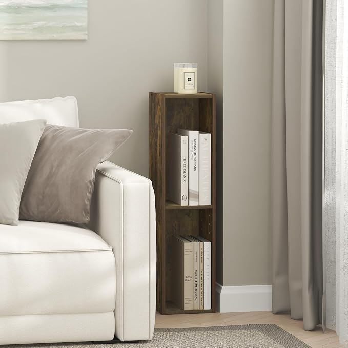 Furinno Fulda Book Shelf, 3-Tier Narrow Bookshelf, Bookcase by Furinno-FitsYourSpaceFitsYourBudget