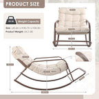 RADIATA Rocking Lounge Chair, Indoor Outdoor Reclining Lounger - Image 2