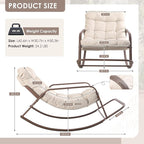 RADIATA 2pcs Rocking Lounge Chair, Indoor Outdoor Reclining Lounger - Image 2