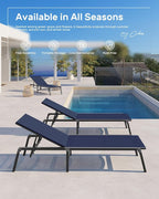 Ciokea Patio Chaise Lounge Chair, Foldable Lounge Chair - Image 7
