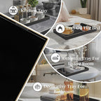MAONAME Black Decorative Tray for Coffee Table, Modern Serving Tray - Image 7