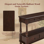 Vintage Solid Wood Console Table - Image 4