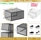 7 code Thicken & Sturdy Clear Shoe Storage Organizer - Image 3