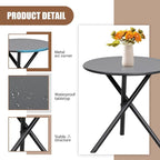 Shintenchi 3 Piece Outdoor Rocking Bistro Set, Textilene Fabric Small Patio - Image 5