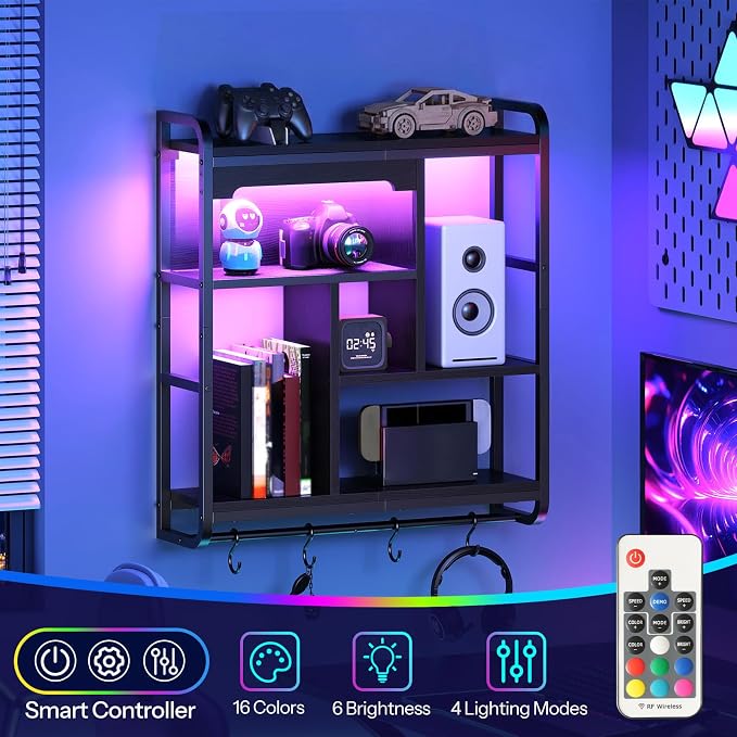 HOOBRO Gaming Floating Shelves - Image 3