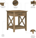 Bush Home End Table with Drawer, Nightstand with Storage, Living Room and - Image 5