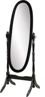 Roundhill Furniture Traditional Queen Anna Style Wood Floor Cheval Mirror - Image 2