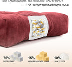 Lokex Rocking Chair Cushion Only, Tufted Non-Slip Comfortable Rocking Chair - Image 5