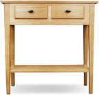 Leick Home Mission Console Table, Solid Wood, 2 Drawers, Bottom Display Shelf - Image 5