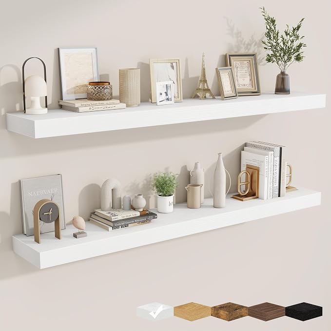 fuqing Floating Shelves for Wall, Wall Mounted Wood Floating Shelf by Fuqing