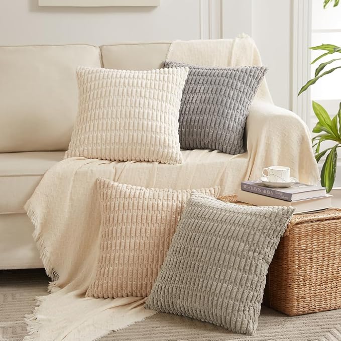Fancy Homi 4 Packs Decorative Throw Pillow Covers - Image 7