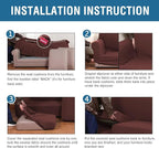 H.VERSAILTEX 3 Piece Stretch Sofa Covers - Image 6