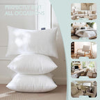 MIULEE Pillow Insert 18x18 Inch Set of 2, Decorative Throw Pillow Inserts | - Image 6