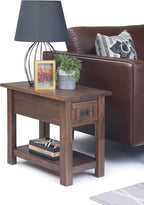 SIMPLIHOME Monroe Narrow Side Table – 14 inch Wide Solid Acacia Wood End Table - Image 12