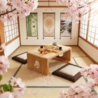 Coffee Table, Japanese Tatami Storage Table, Portable Design - Image 6