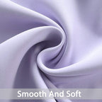 Yakamok Room Darkening Curtains 52x63 inch Length Lilac-Living Room | 2 panels - Image 5