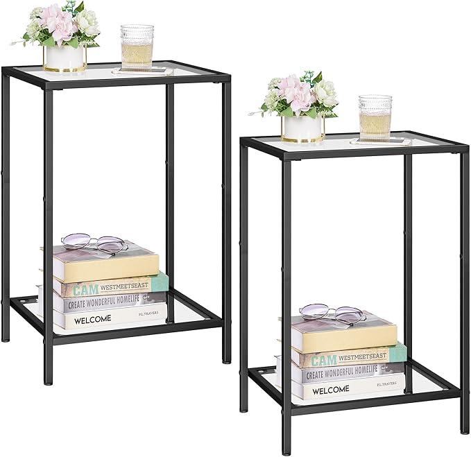HOMSHO Side Tables Set of 2, End Tables by HOMSHO