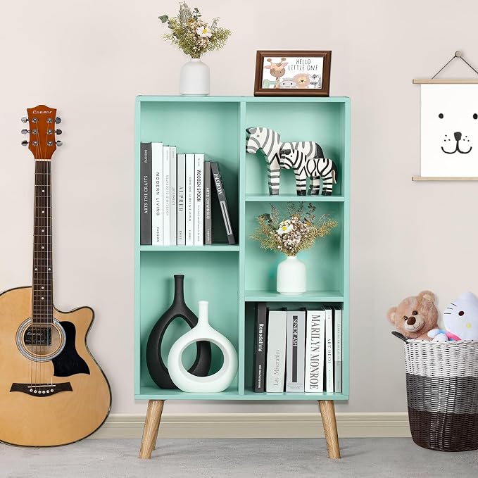 LEYAOYAO 5 Cube Bookshelf 3-Tier Bookcase - Image 7