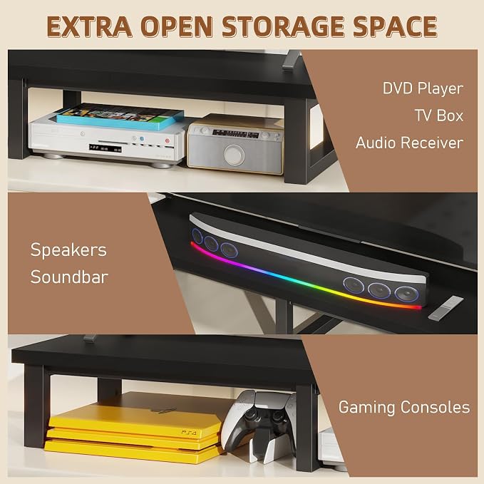 YAOHUOO 45" Large TV Riser for 32-60 inch TV, TV Riser Stand Shelf - Image 5
