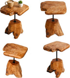 Natural Edge Cedar Stump Side Table - Image 8