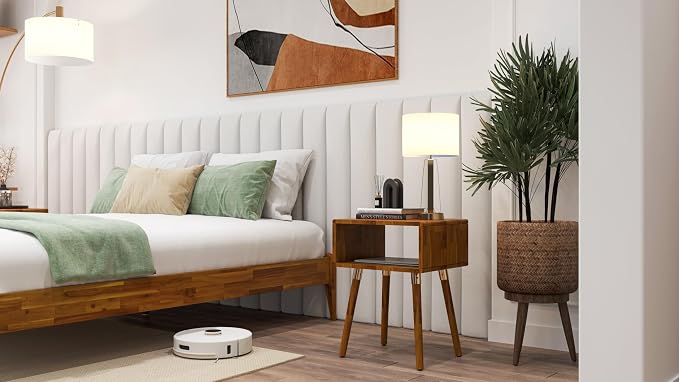 Bme Dinkee Solid Wood Nightstand, Fully Assembled, Without Drawer - Image 10