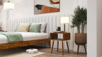 Bme Dinkee Solid Wood Nightstand, Fully Assembled, Without Drawer - Image 10