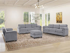 HAOMARKETS Corduroy Sofa Set, Upholstered Ottoman, Modern Loveseat and and by HAOMARKETS