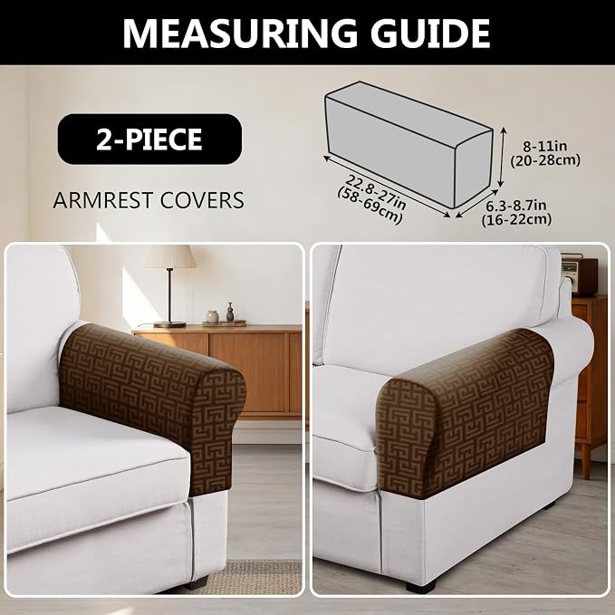 UNBBRRL Stretch Couch Armrest Covers - Image 2