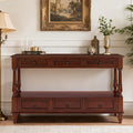 Vintage Solid Wood Console Table by YWUFUART