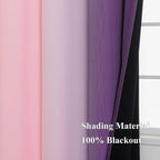 Pink and Purple Ombre Blackout Curtains - Image 5
