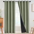 SimpleHome Light Sage 100% Blackout Curtains Room Darkening Living Room 90 | by SimpleHome