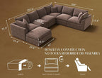ohllob Oversized Cloud Couches for Living Room, Boneless Sectional Couch - Image 2