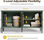 FansaFurn Console Table, Wood Buffet Sideboard, Media Credenza - Image 3