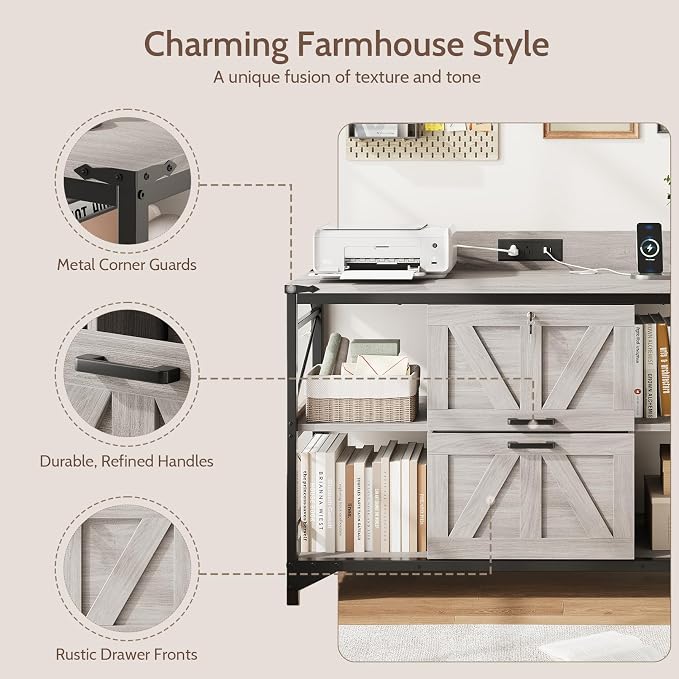 44" File Cabinet, Lateral Filing Cabinet - Image 7